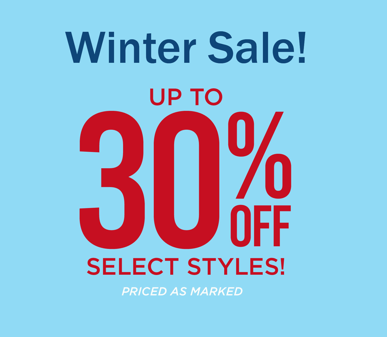 WINTER SALE